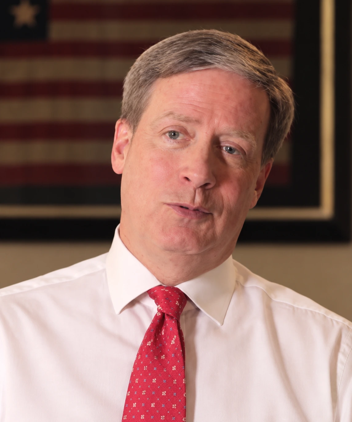 Stanley Druckenmiller — Licensed original color photograph, cropped and AI enhanced